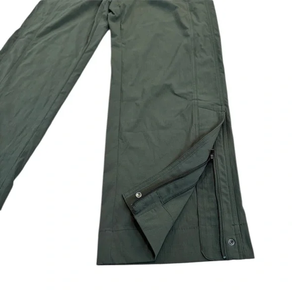 Athleta Trekkie Parachute Pant Dark Green Relaxed size 8 wide leg - Picture 7 of 10